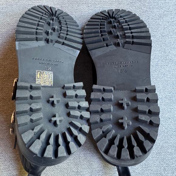 Freda Salvador Athena Sheaarling Leather Moto Boot Boho Women's Sz 8.5 - Picture 11 of 15